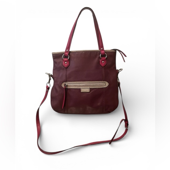 Coach Handbags - Coach Daisy Spectator Mia F23911 Crossbody Tote Bag in Purple & Pink Leather